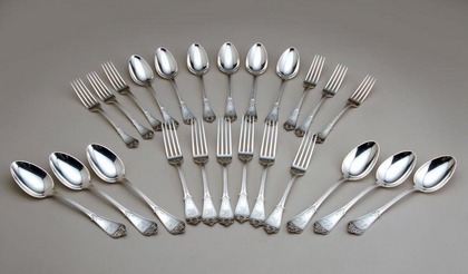 Tiffany Sterling Silver Flatware set (24 pieces) - Rare 